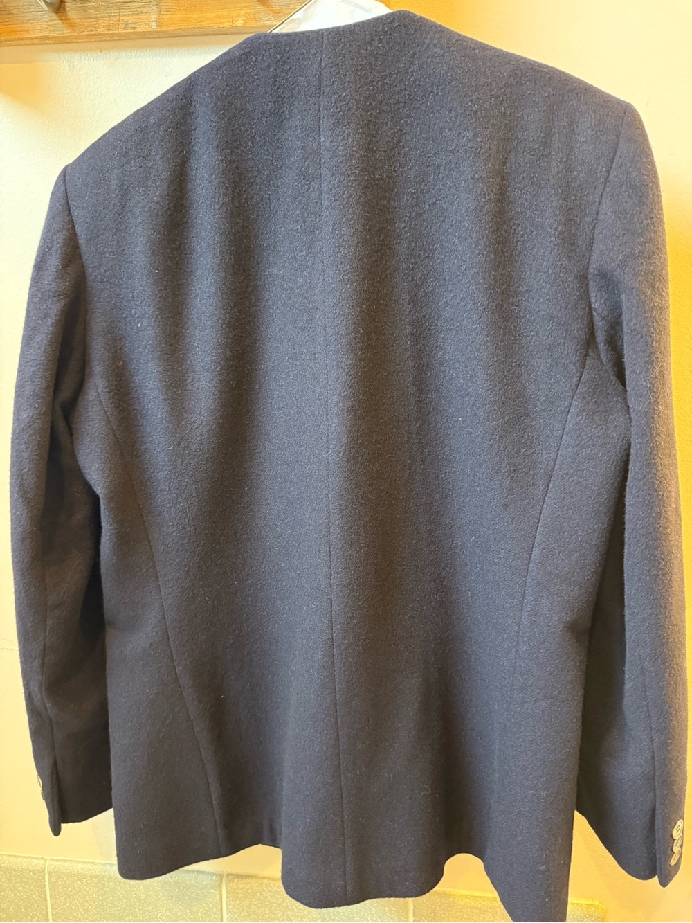 Alcott and Andrews Cashmere Women's Navy Single-Button Blazer Made in USA - Picture 5 of 7